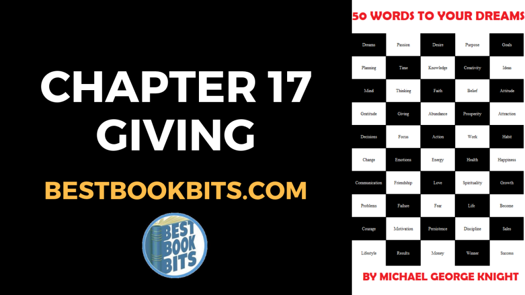 CHAPTER 17 GIVING