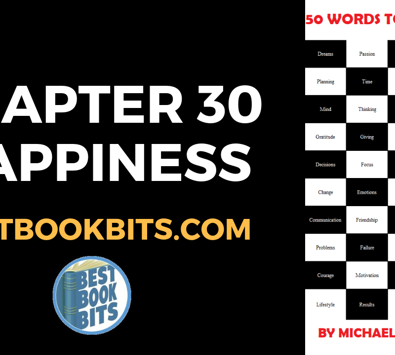 CHAPTER 30 HAPPINESS