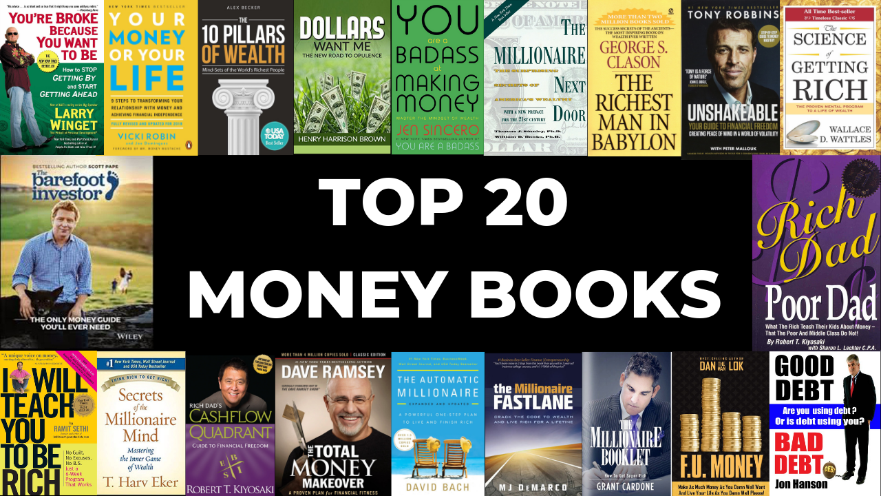 Top 20 Money Books Bestbookbits Daily Book Summaries Written